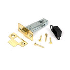 Polished Brass 3" Tubular Mortice Latch - Latches - From The Anvil - Yester Home