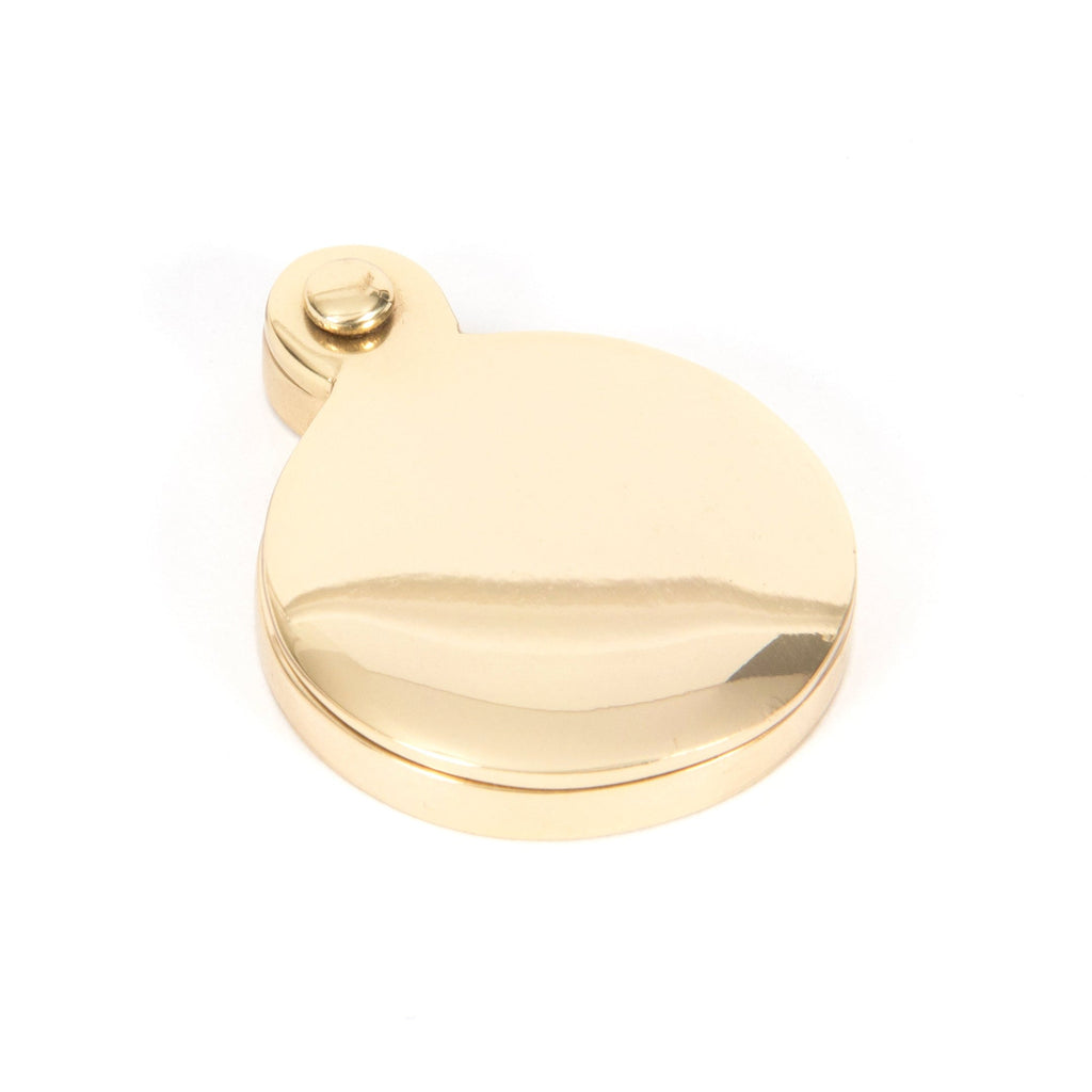 Polished Brass 30mm Round Escutcheon | From The Anvil-Escutcheons-Yester Home