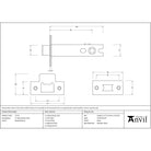 Polished Brass 4" Heavy Duty Latch - Latches - From The Anvil - Yester Home