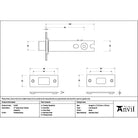 Polished Brass 4" Heavy Duty Tubular Deadbolt - Deadlocks & Deadbolts - From The Anvil - Yester Home