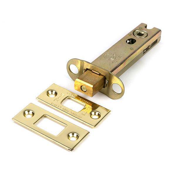 Polished Brass 4" Heavy Duty Tubular Deadbolt - Deadlocks & Deadbolts - From The Anvil - Yester Home