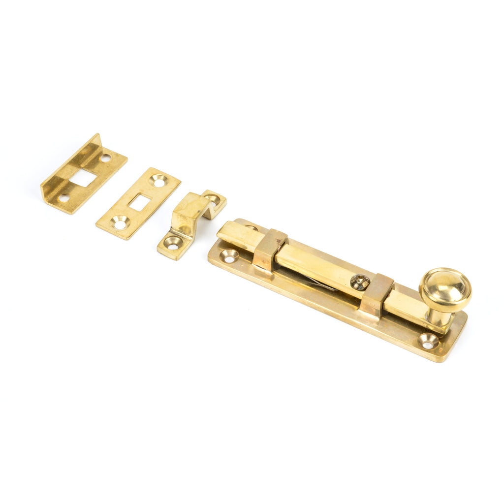 Polished Brass 4" Universal Bolt | From The Anvil-Bolts-Yester Home