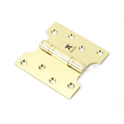 Polished Brass 4" x 2" x 4"  Parliament Hinge (pair) ss | From The Anvil - Parliament Hinges - From The Anvil - Yester Home