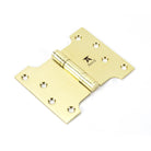 Polished Brass 4" x 3" x 5"  Parliament Hinge (pair) ss | From The Anvil - Parliament Hinges - From The Anvil - Yester Home