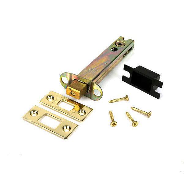 Polished Brass 5" Heavy Duty Tubular Deadbolt - Deadlocks & Deadbolts - From The Anvil - Yester Home