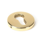 Polished Brass 52mm Regency Concealed Escutcheon | From The Anvil-Euro Escutcheons-Yester Home