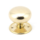 Polished Brass 57mm Mushroom Mortice/Rim Knob Set | From The Anvil - Mortice Knobs - From The Anvil - Yester Home