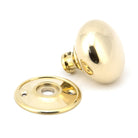 Polished Brass 57mm Mushroom Mortice/Rim Knob Set | From The Anvil - Mortice Knobs - From The Anvil - Yester Home
