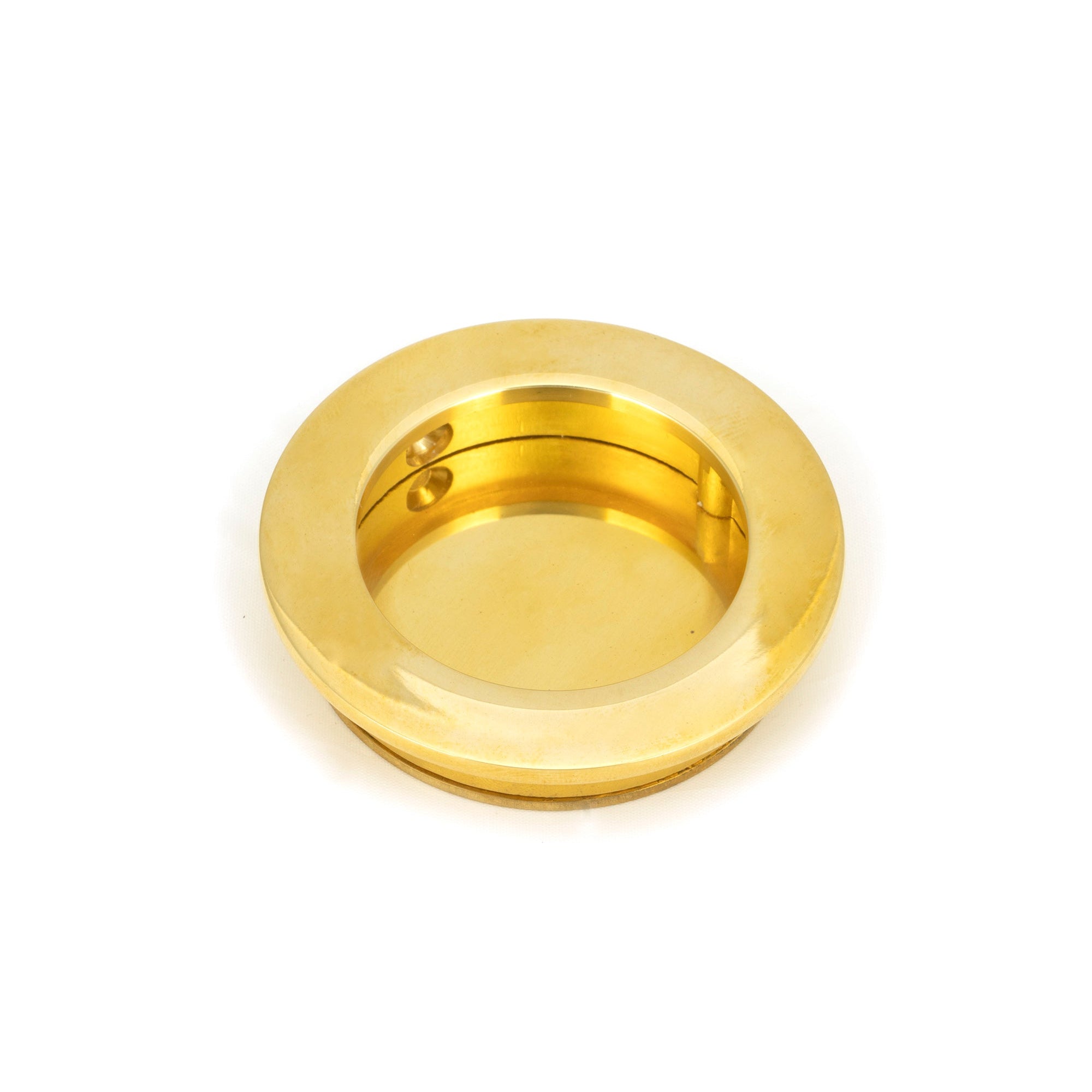 Polished Brass 60mm Plain Round Pull | From The Anvil-Cabinet Pulls-Yester Home