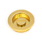 Polished Brass 60mm Plain Round Pull - Privacy Set | From The Anvil - Cabinet Pulls - From The Anvil - Yester Home