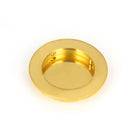 Polished Brass 75mm Plain Round Pull | From The Anvil-Cabinet Pulls-Yester Home
