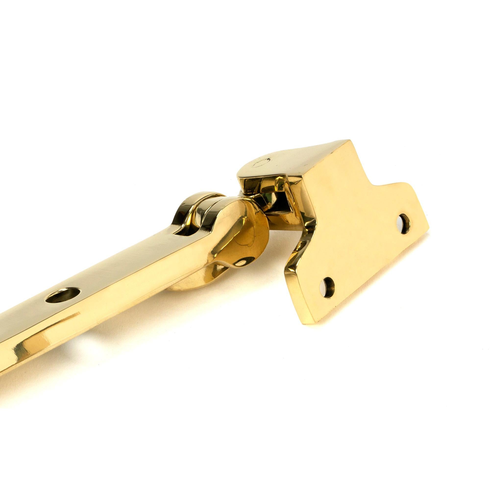 Polished Brass 8" Avon Stay (Steel Window) - Stays - From The Anvil - Yester Home