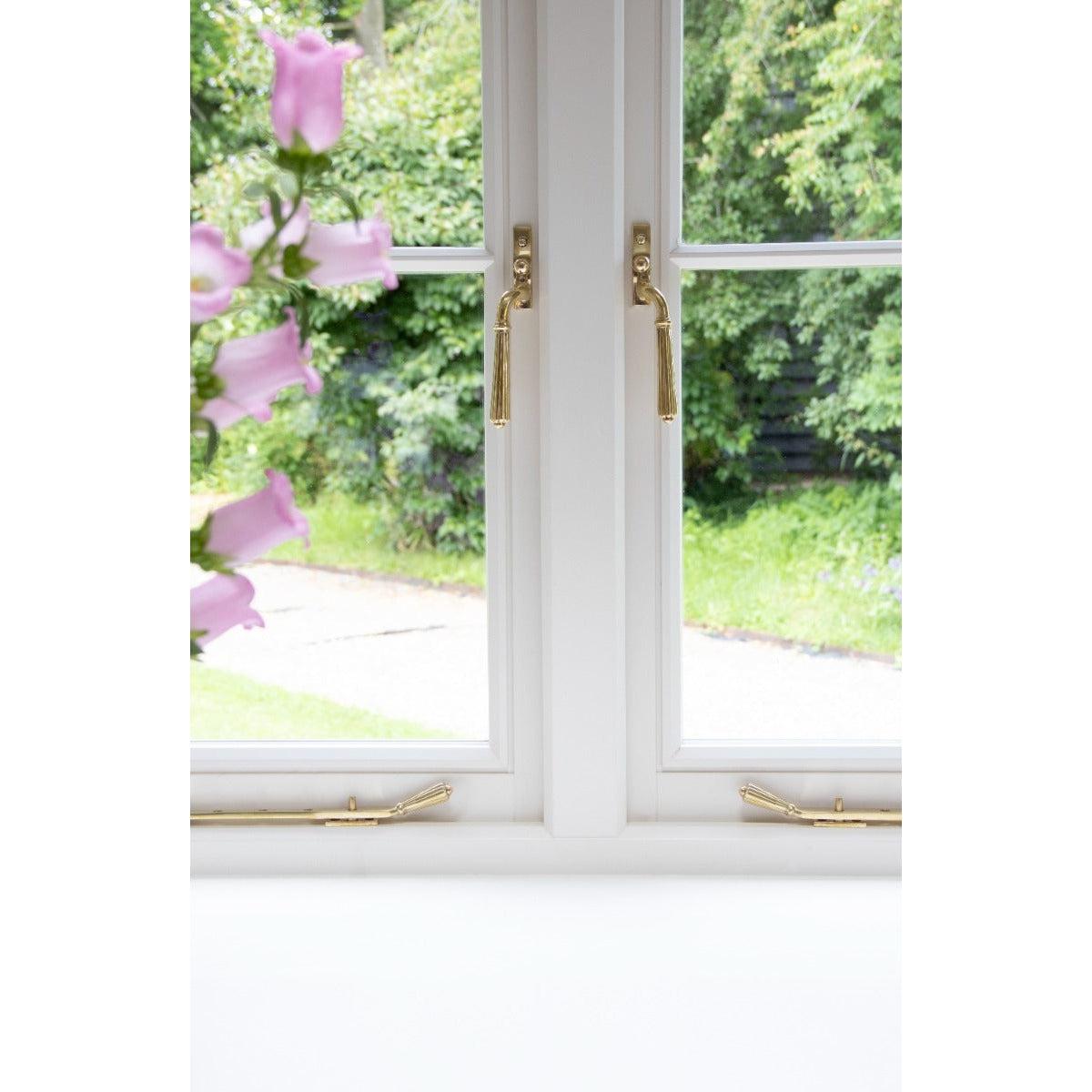 Polished Brass 8" Hinton Stay | From The Anvil-Stays-Yester Home