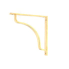 Polished Brass Abingdon Shelf Bracket (200mm x 200mm) | From The Anvil-Shelf Brackets-Yester Home