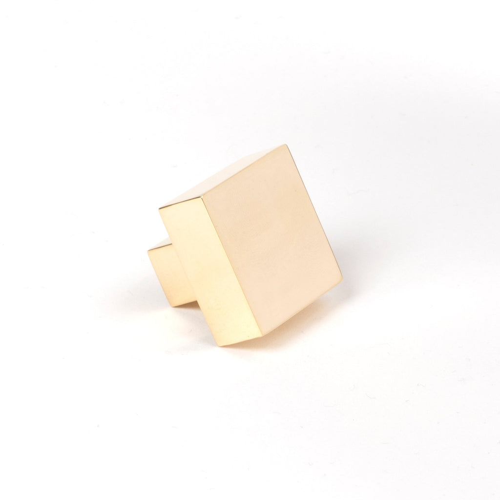 Polished Brass Albers Cabinet Knob - 30mm | From The Anvil-Cabinet Knobs-Yester Home