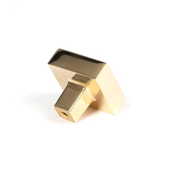 Polished Brass Albers Cabinet Knob - 35mm | From The Anvil-Cabinet Knobs-Yester Home