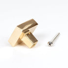 Polished Brass Albers Cabinet Knob - 35mm | From The Anvil-Cabinet Knobs-Yester Home