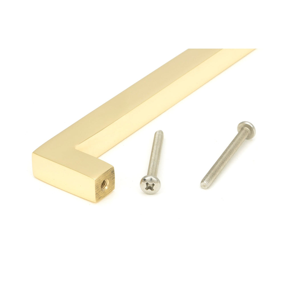 Polished Brass Albers Pull Handle - Large | From The Anvil