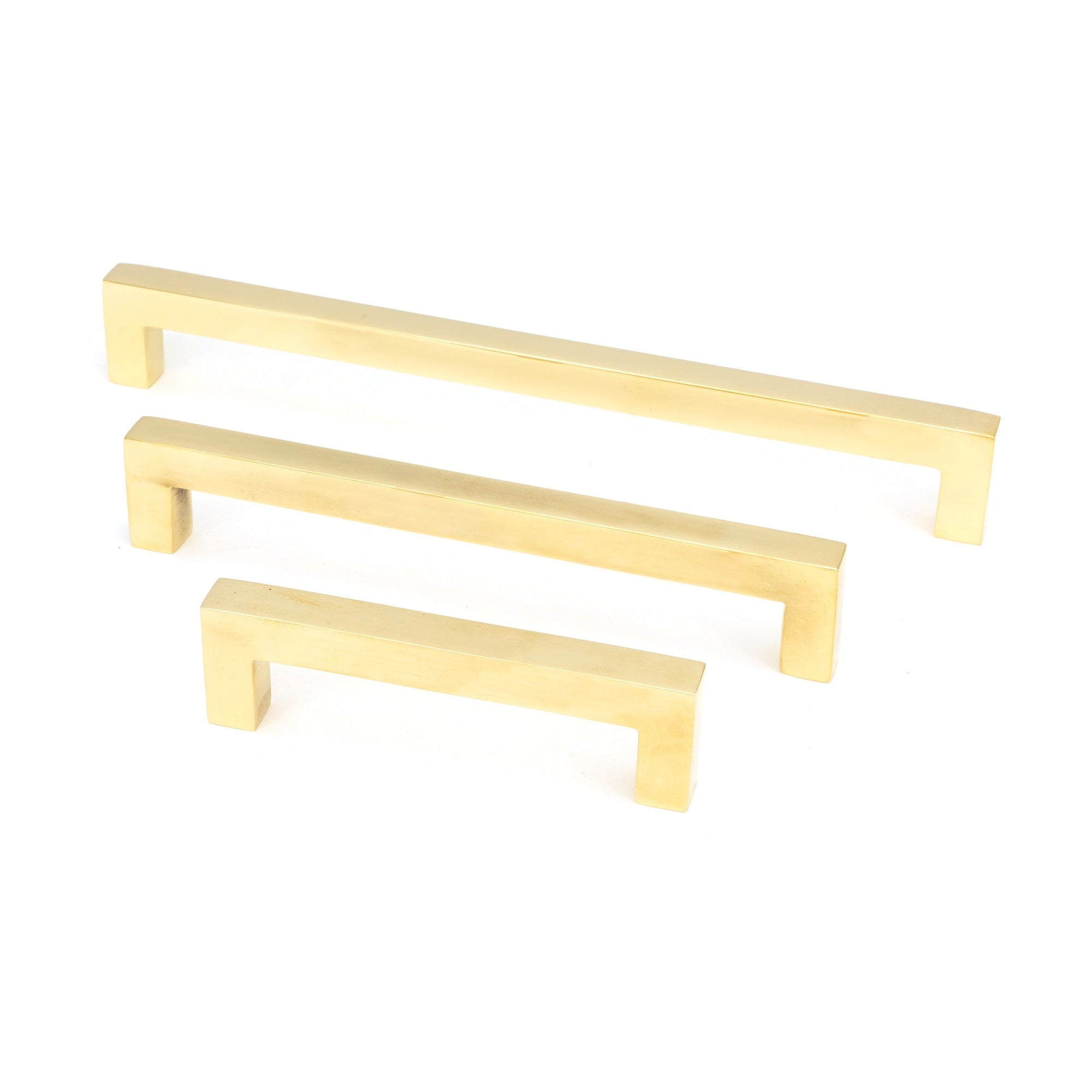 Polished Brass Albers Pull Handle - Large | From The Anvil-Pull Handles-Yester Home