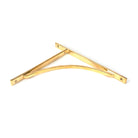 Polished Brass Apperley Shelf Bracket (314mm x 250mm) | From The Anvil-Shelf Brackets-Yester Home