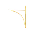 Polished Brass Apperley Shelf Bracket (314mm x 250mm) | From The Anvil - Shelf Brackets - From The Anvil - Yester Home