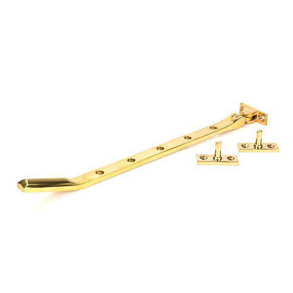 Polished Brass Art Deco 12" Stay - Stays - From The Anvil - Yester Home