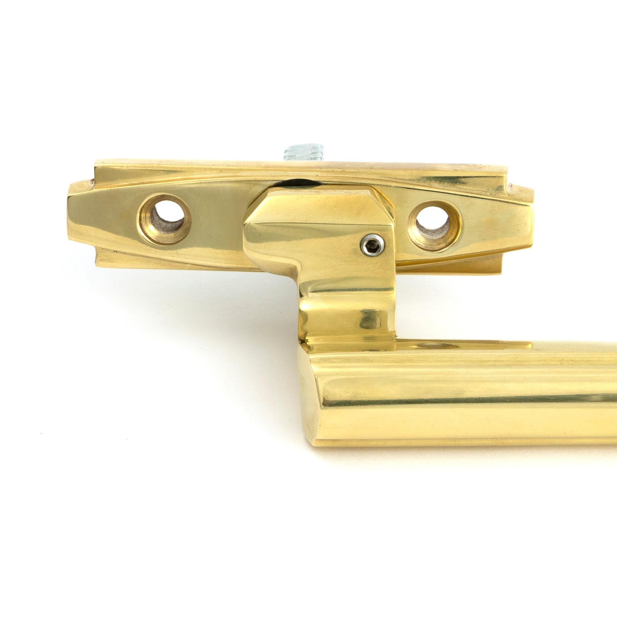 Polished Brass Art Deco Espag - LH - Espag. Fasteners - From The Anvil - Yester Home