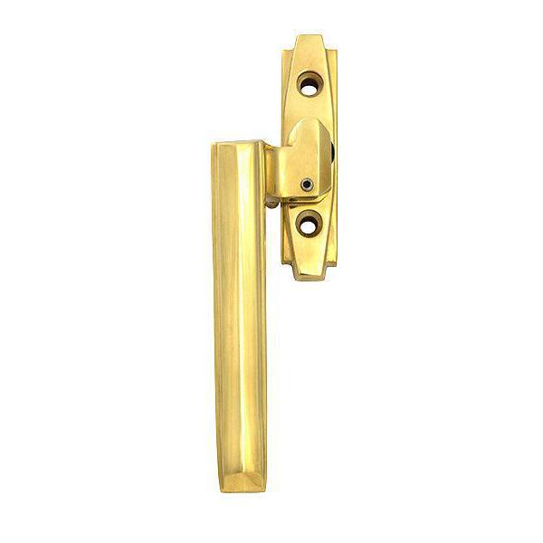 Polished Brass Art Deco Espag - LH - Espag. Fasteners - From The Anvil - Yester Home