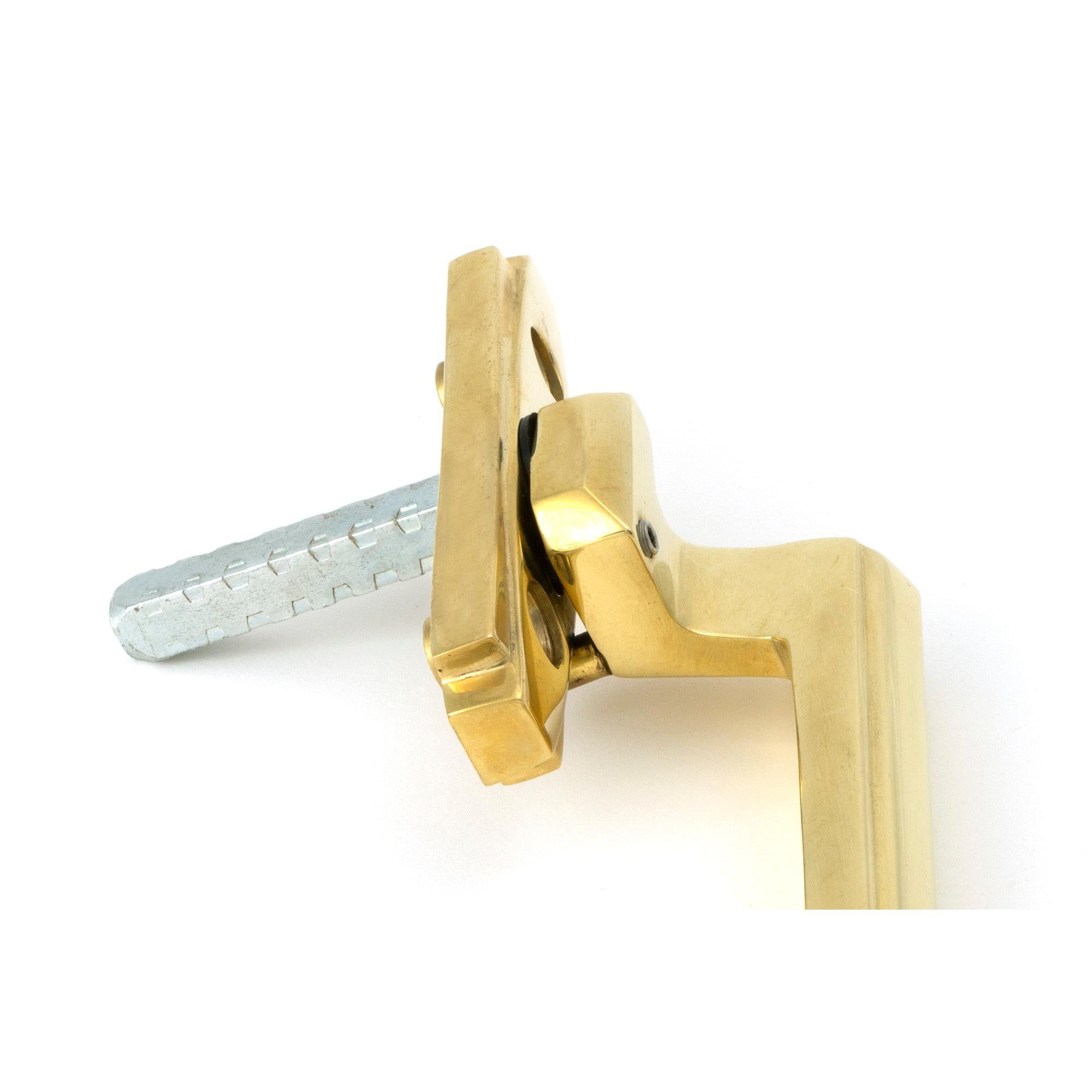 Polished Brass Art Deco Espag - RH - Espag. Fasteners - From The Anvil - Yester Home