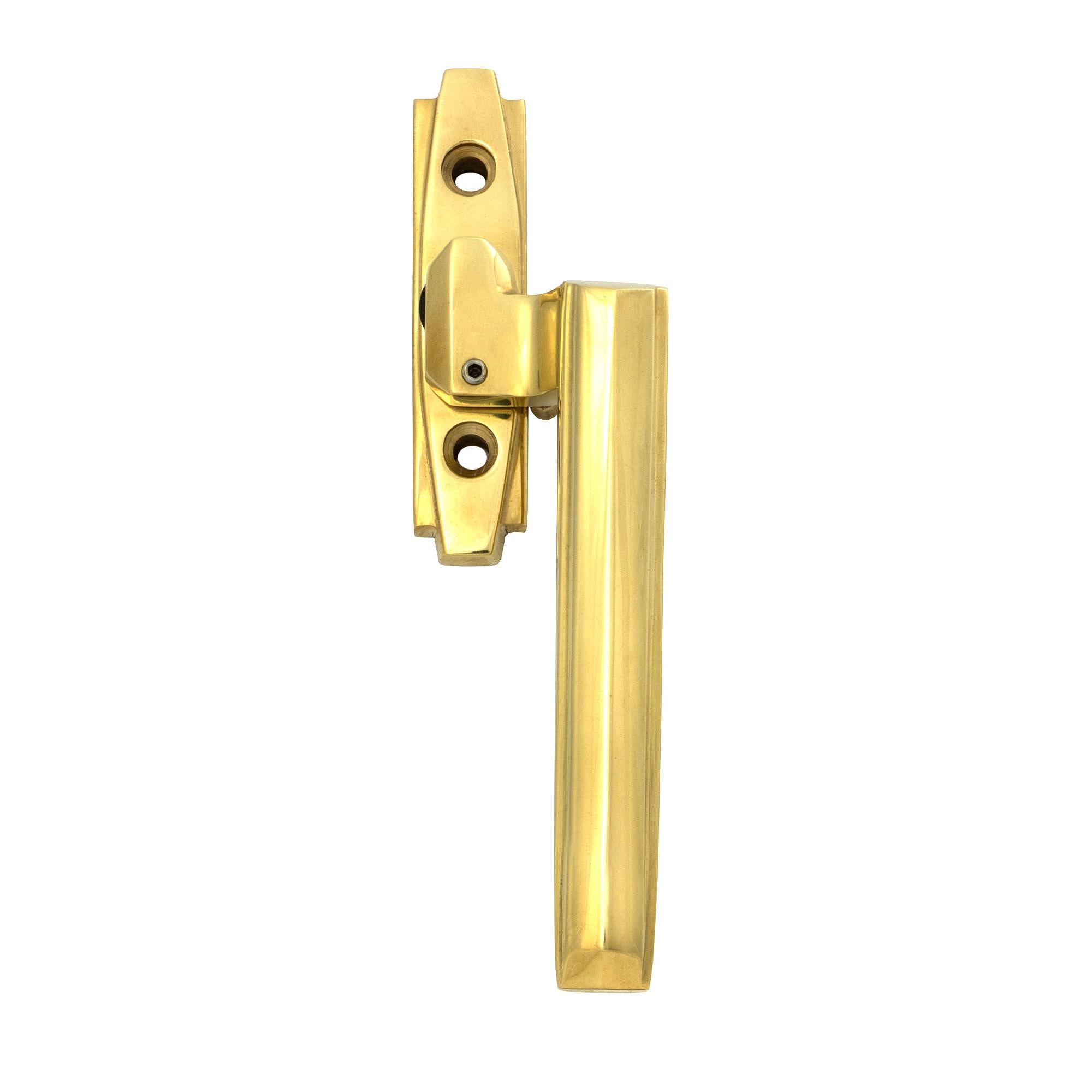 Polished Brass Art Deco Espag - RH - Espag. Fasteners - From The Anvil - Yester Home