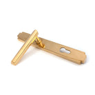 Polished Brass Art Deco Slimline Lever Espag. Lock Set | From The Anvil - Espagnolette - From The Anvil - Yester Home