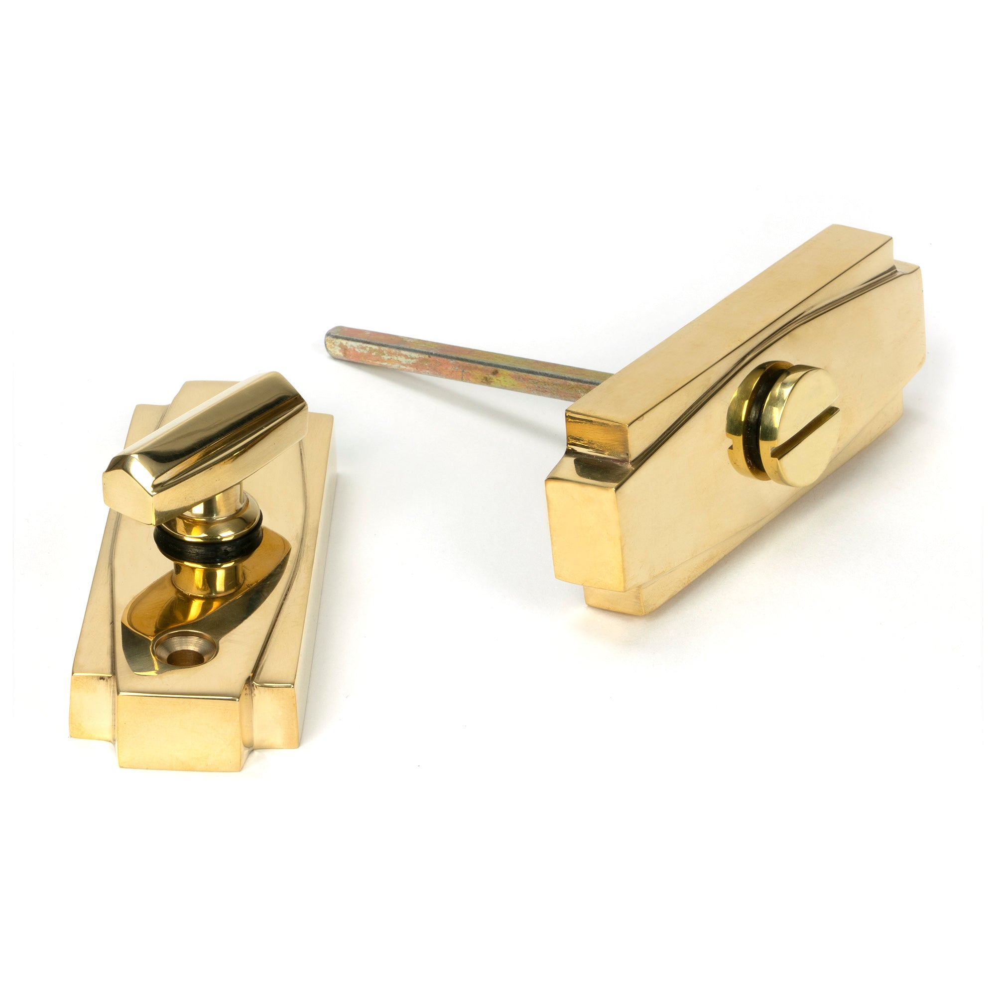 Polished Brass Art Deco Thumbturn | From The Anvil - Thumbturns - From The Anvil - Yester Home