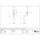Polished Brass Avon Espag | From The Anvil - Espag. Fasteners - From The Anvil - Yester Home