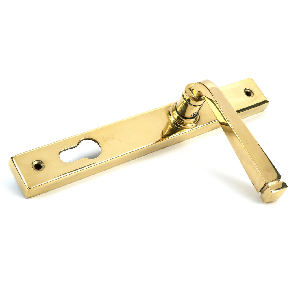 Polished Brass Avon Slimline Lever Espag. Lock Set | From The Anvil-Espagnolette-Yester Home