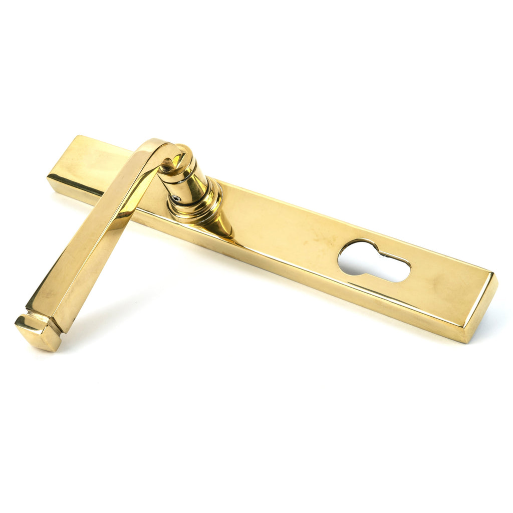Polished Brass Avon Slimline Lever Espag. Lock Set | From The Anvil-Espagnolette-Yester Home