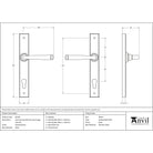 Polished Brass Avon Slimline Lever Espag. Lock Set | From The Anvil-Espagnolette-Yester Home