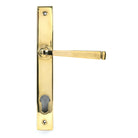 Polished Brass Avon Slimline Lever Espag. Lock Set | From The Anvil-Espagnolette-Yester Home