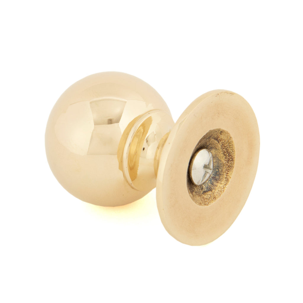 Polished Brass Ball Cabinet Knob 31mm | From The Anvil-Cabinet Knobs-Yester Home
