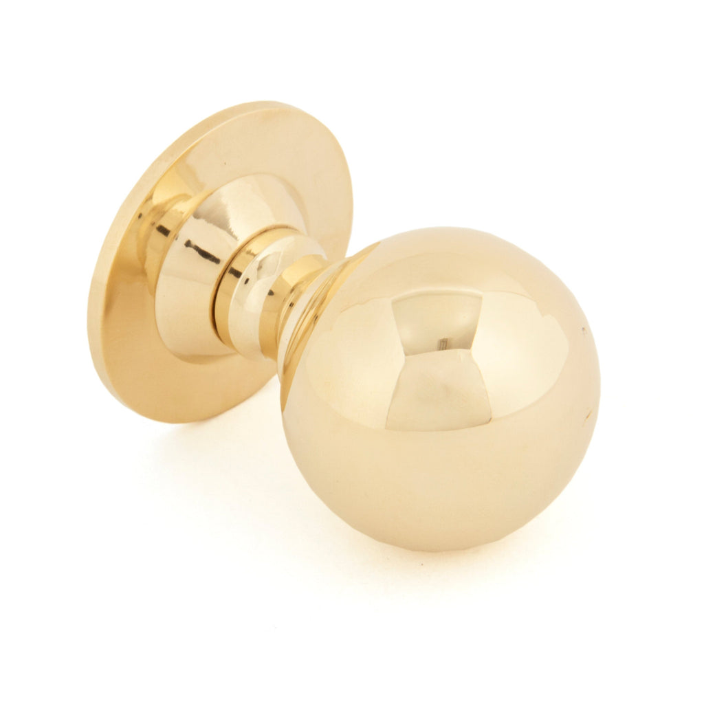 Polished Brass Ball Cabinet Knob 39mm | From The Anvil-Cabinet Knobs-Yester Home