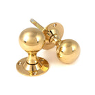Polished Brass Ball Mortice Knob Set | From The Anvil - Mortice Knobs - From The Anvil - Yester Home