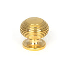 Polished Brass Beehive Cabinet Knob 30mm | From The Anvil - Cabinet Knobs - From The Anvil - Yester Home