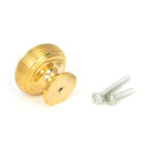 Polished Brass Beehive Cabinet Knob 40mm | From The Anvil - Cabinet Knobs - From The Anvil - Yester Home