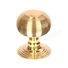 Polished Brass Beehive Centre Door Knob | From The Anvil - Centre Door Knobs - From The Anvil - Yester Home
