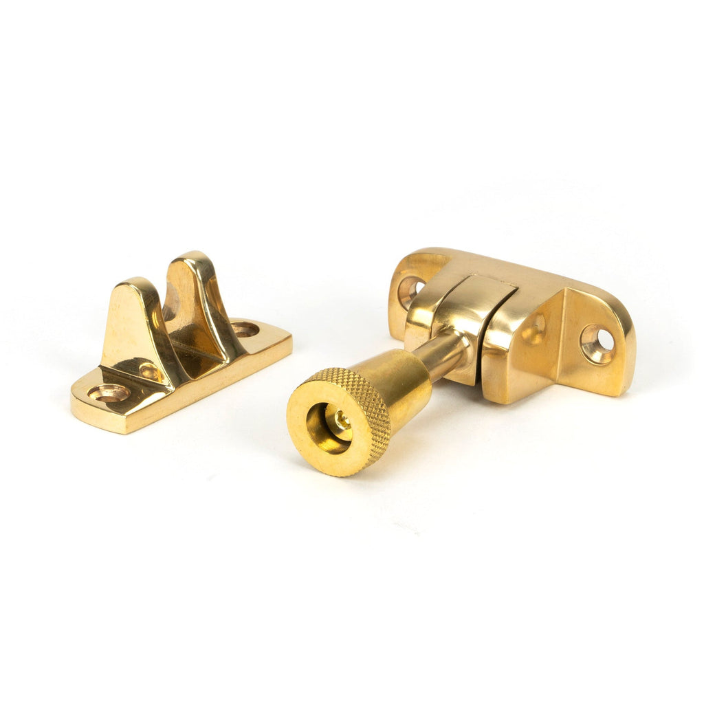 Polished Brass Brompton Brighton Fastener (Radiused) | From The Anvil-Fasteners-Yester Home