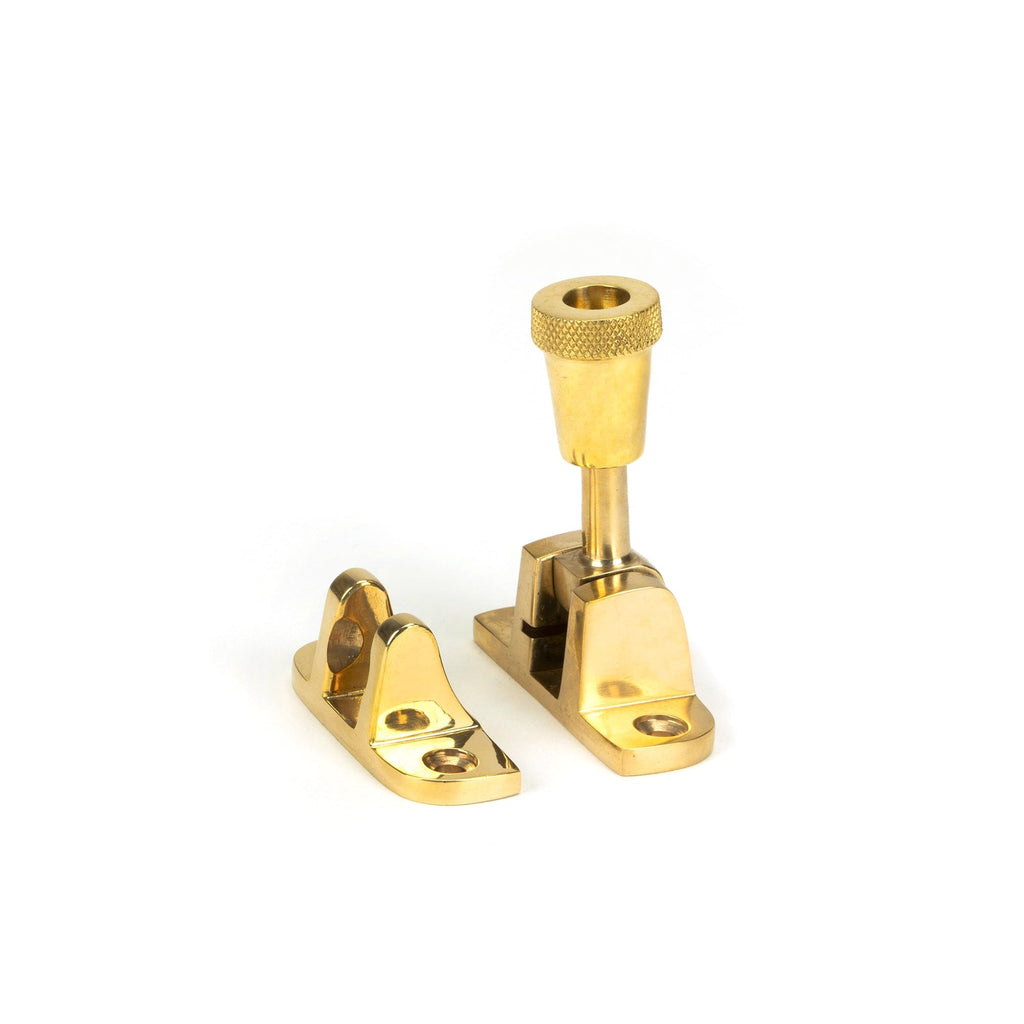 Polished Brass Brompton Brighton Fastener (Radiused) | From The Anvil-Fasteners-Yester Home