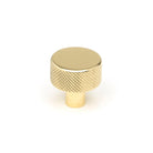 Polished Brass Brompton Cabinet Knob - 25mm (No rose) | From The Anvil - Cabinet Knobs - From The Anvil - Yester Home