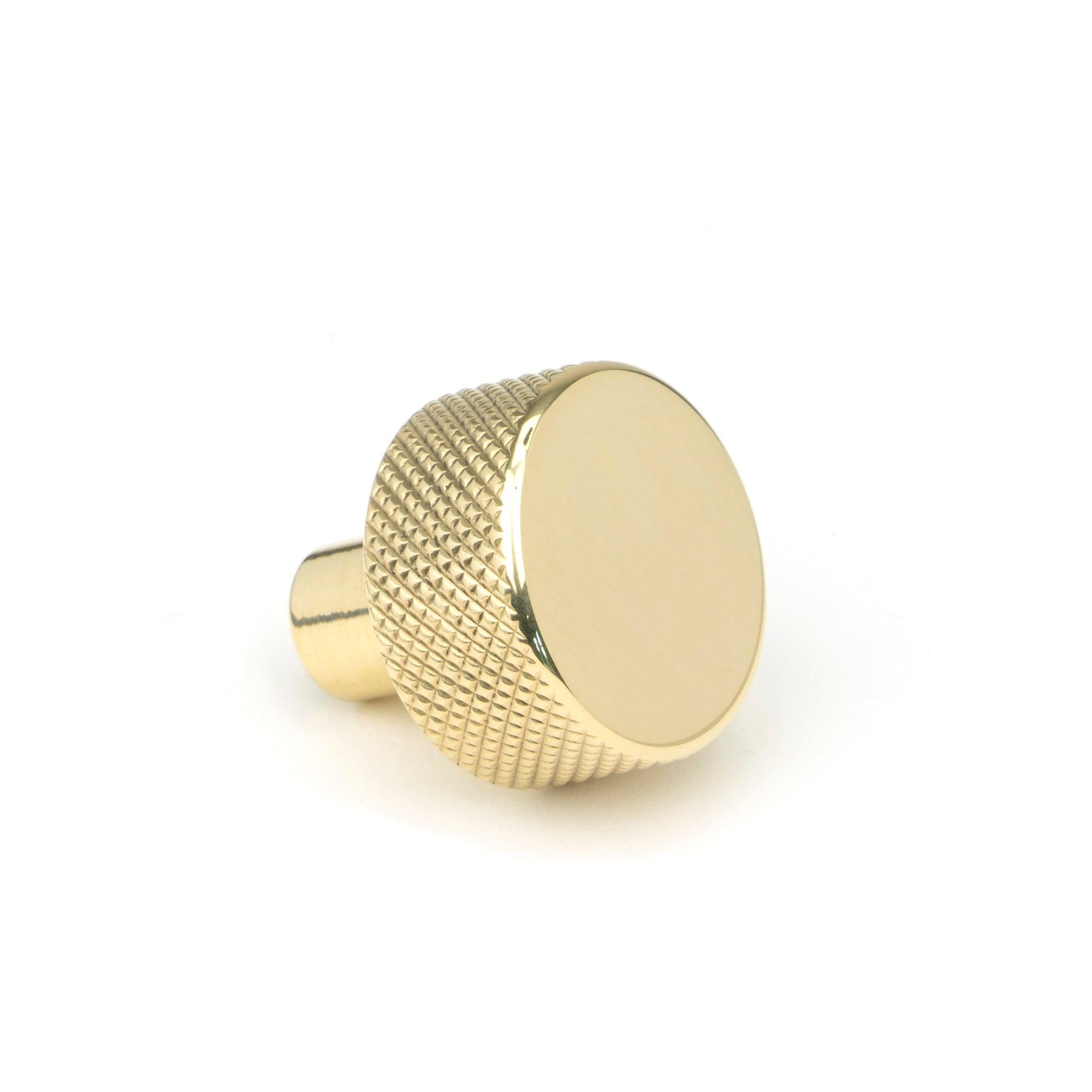 Polished Brass Brompton Cabinet Knob - 25mm (No rose) | From The Anvil - Cabinet Knobs - From The Anvil - Yester Home