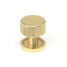 Polished Brass Brompton Cabinet Knob - 25mm (Plain) | From The Anvil - Cabinet Knobs - From The Anvil - Yester Home