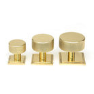 Polished Brass Brompton Cabinet Knob - 25mm (Square) | From The Anvil-Cabinet Knobs-Yester Home