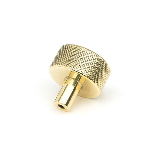 Polished Brass Brompton Cabinet Knob - 32mm (No rose) | From The Anvil-Cabinet Knobs-Yester Home